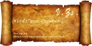 Virágos Zsombor névjegykártya